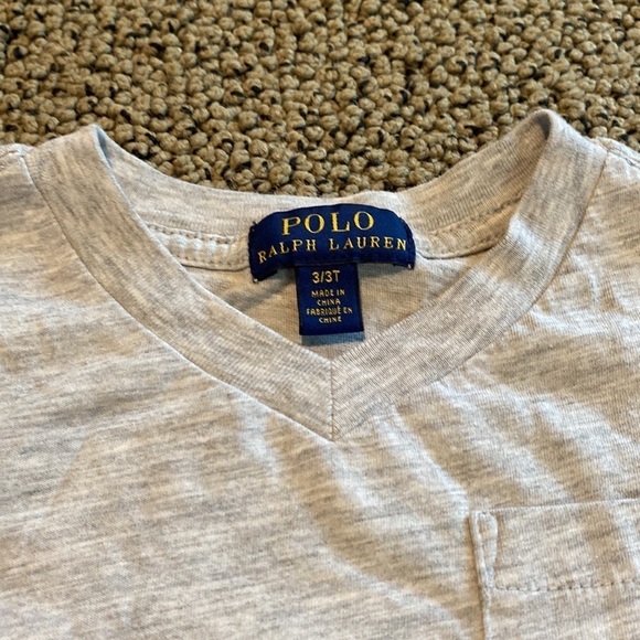 Bundle of 2 Polo V-Neck Short Sleeved Shirts Red & Gray in Like New Condition - Picture 2 of 5